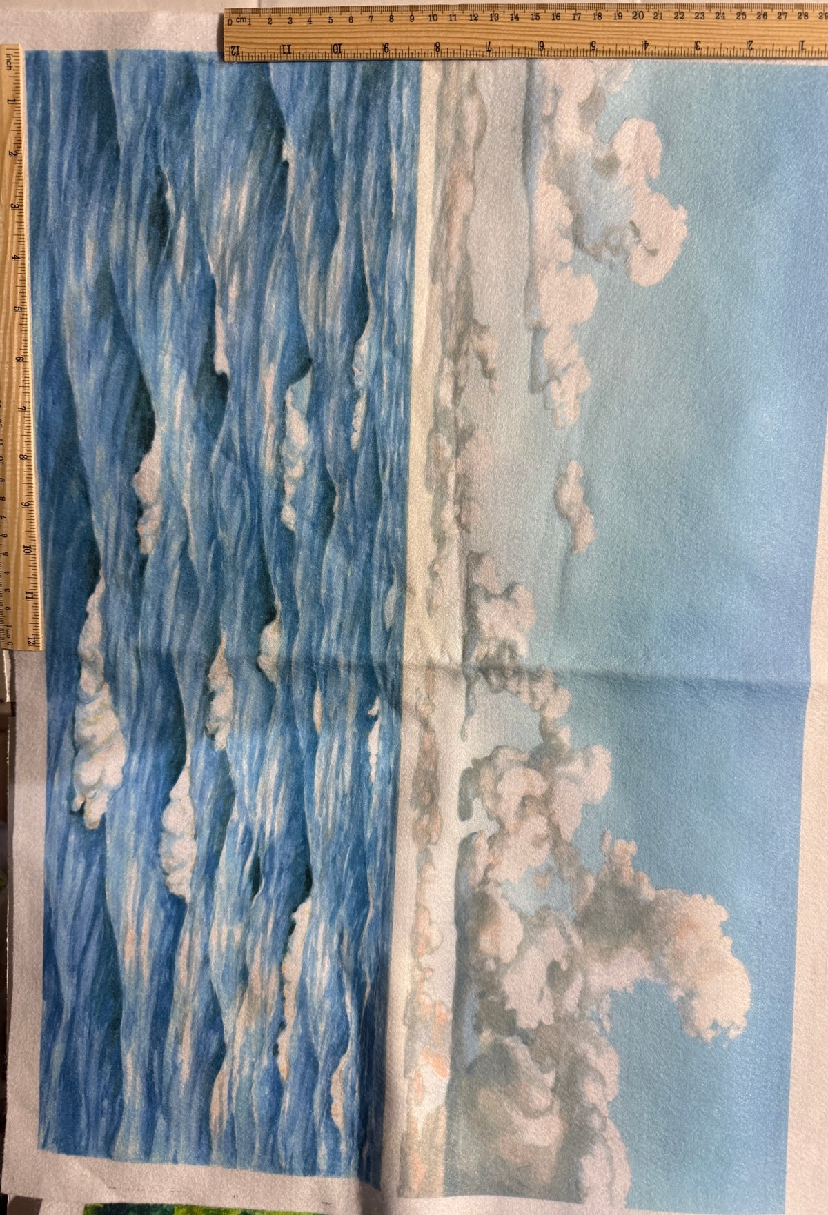 Ocean Water & Sky Flannel Board Cover Clearence Sale