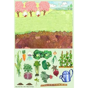 What's Growing? Vegetable Learning Kit Felt Figures