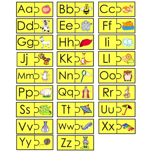 Alphabet Puzzle Matching Felt Figures for Flannel Board ABC