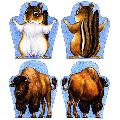 Chipmunk & Buffalo Puppet