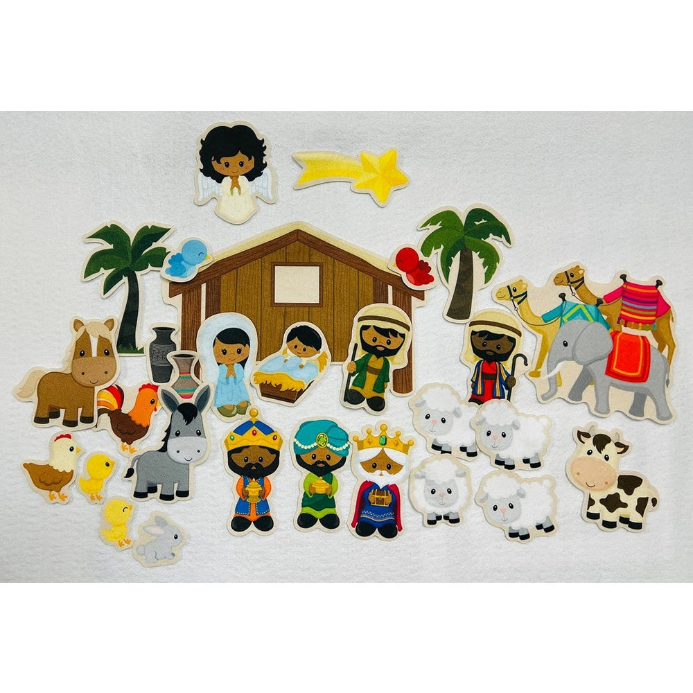 Nativity Dark Skinned with or without background