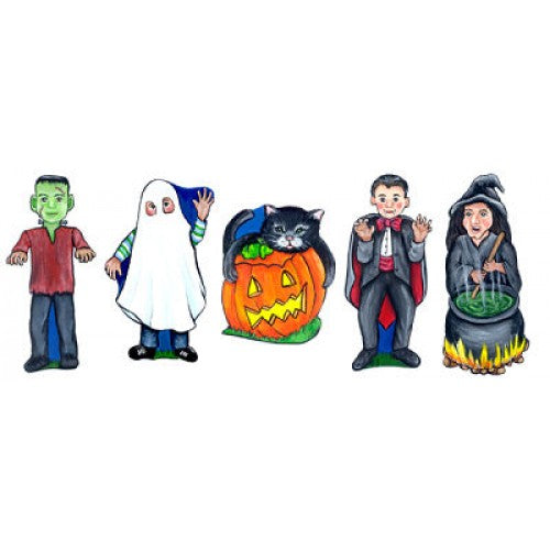 Five Halloween Finger Play