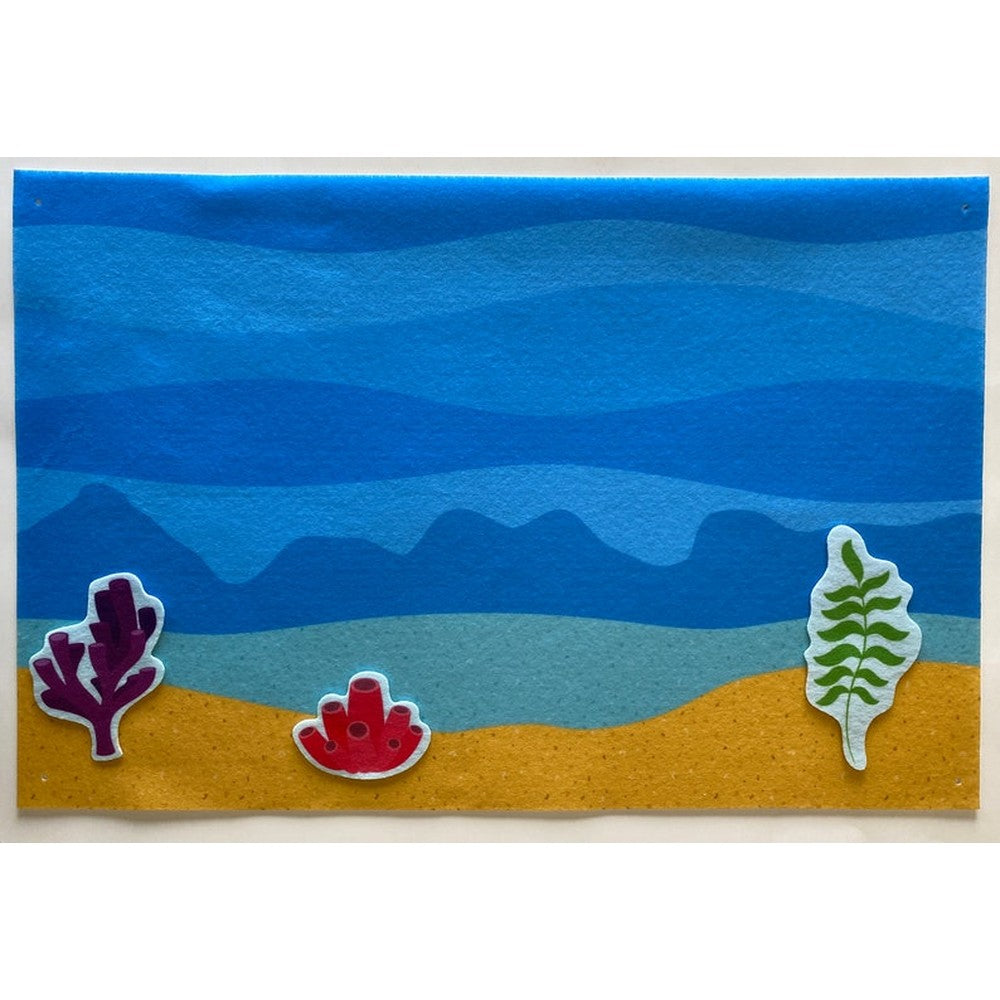 Mermaid Friends Ocean Life with background