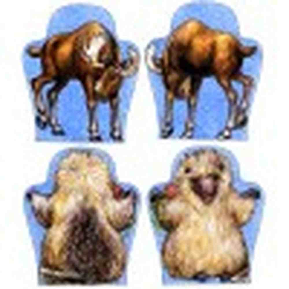 Porcupine and Moose Puppets