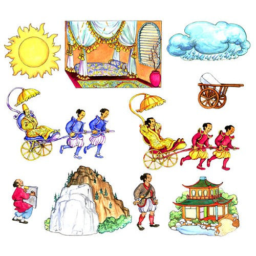 The Greedy Stone Cutter Felt Figures