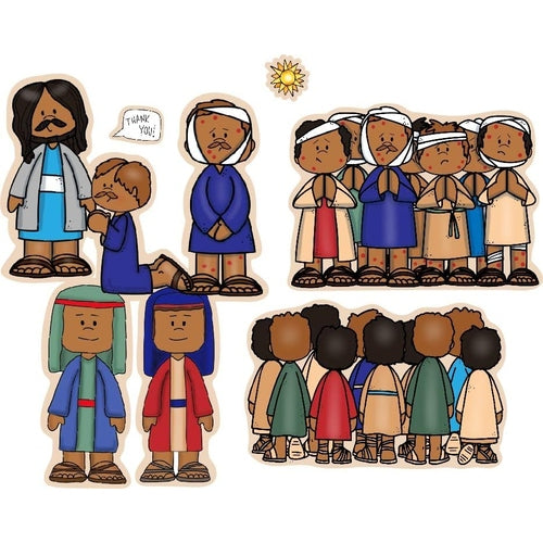 Jesus Heals The 10 Lepers Felt Story Set