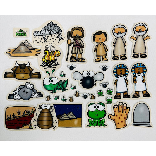 10 Plagues Bible Felt Story