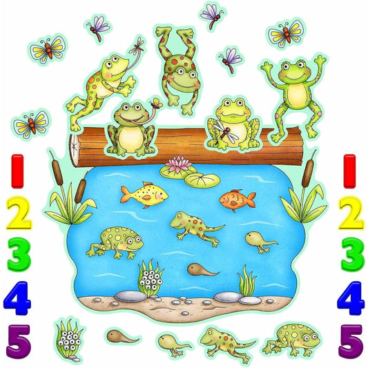 Five Speckled Frogs Felt Story