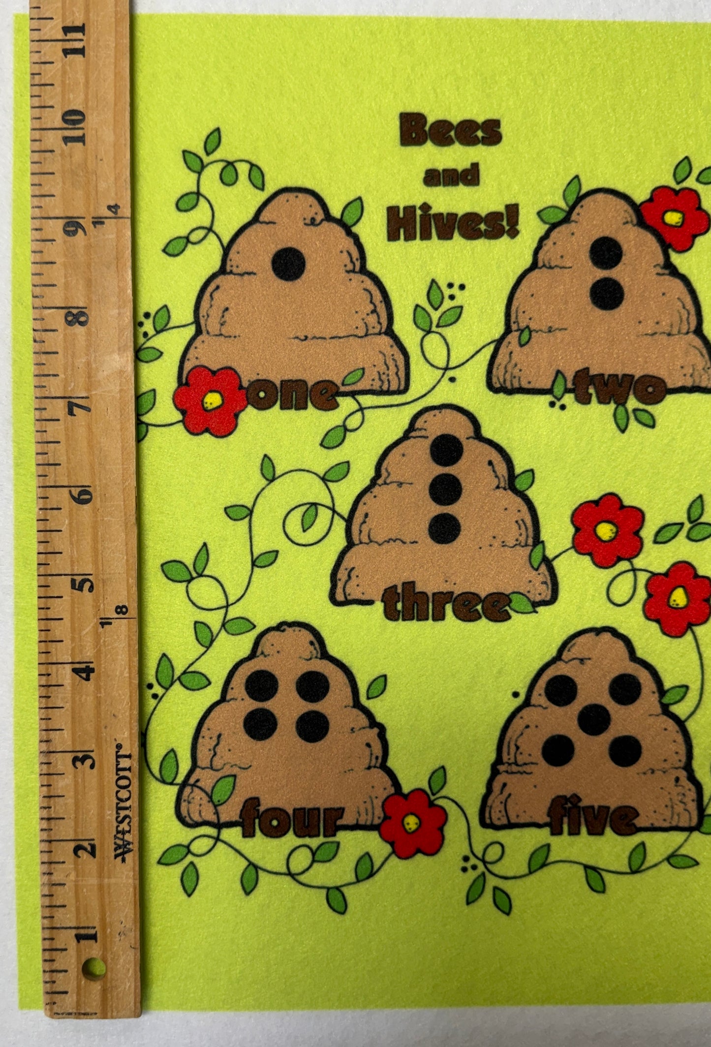 Bees & Hive Soft Book or Playmats