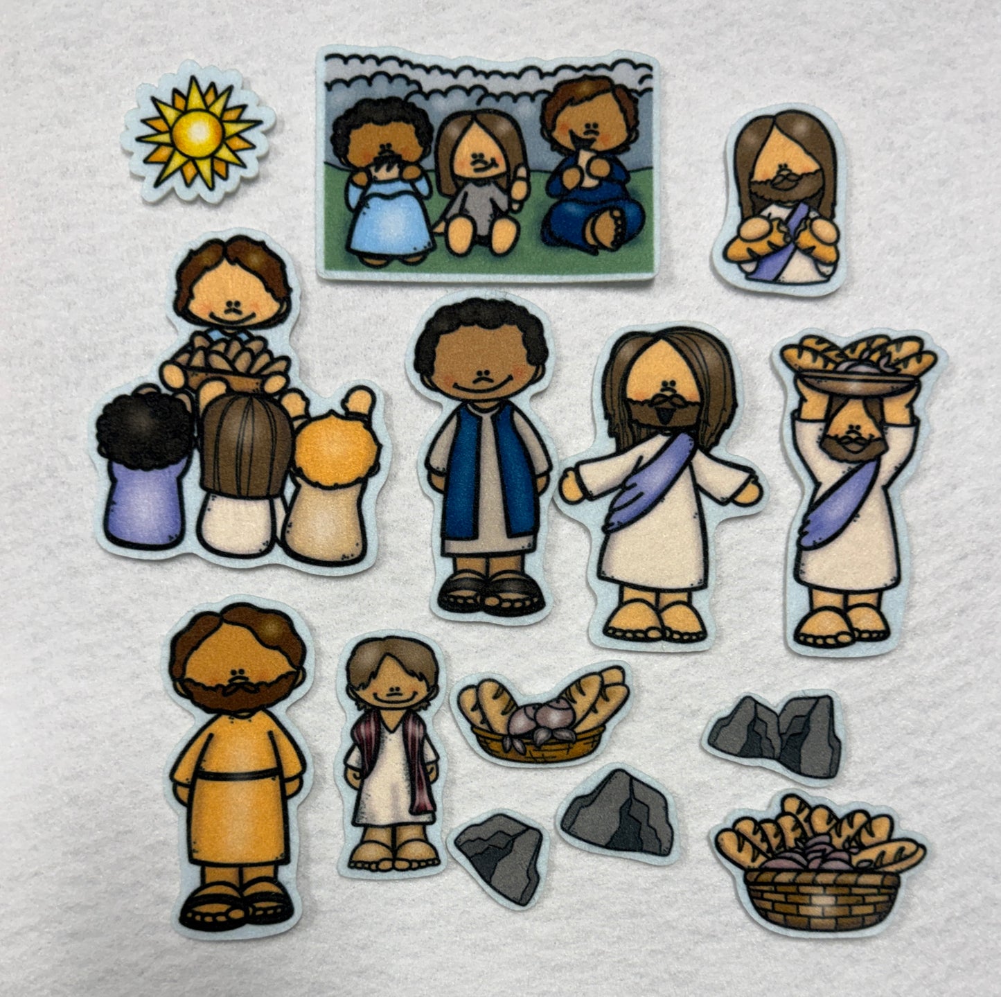 Jesus Feeds The 5000 Bible Felt Board Story