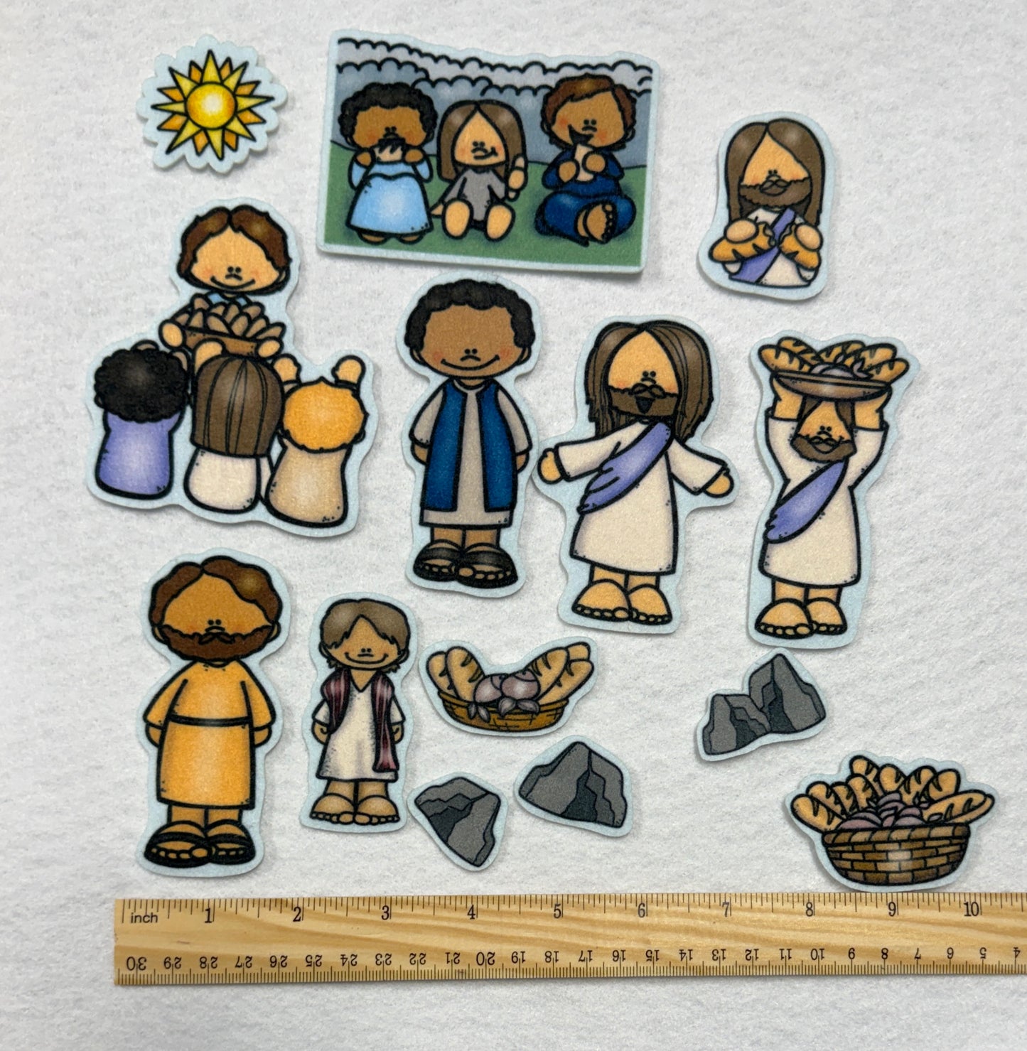 Jesus Feeds The 5000 Bible Felt Board Story