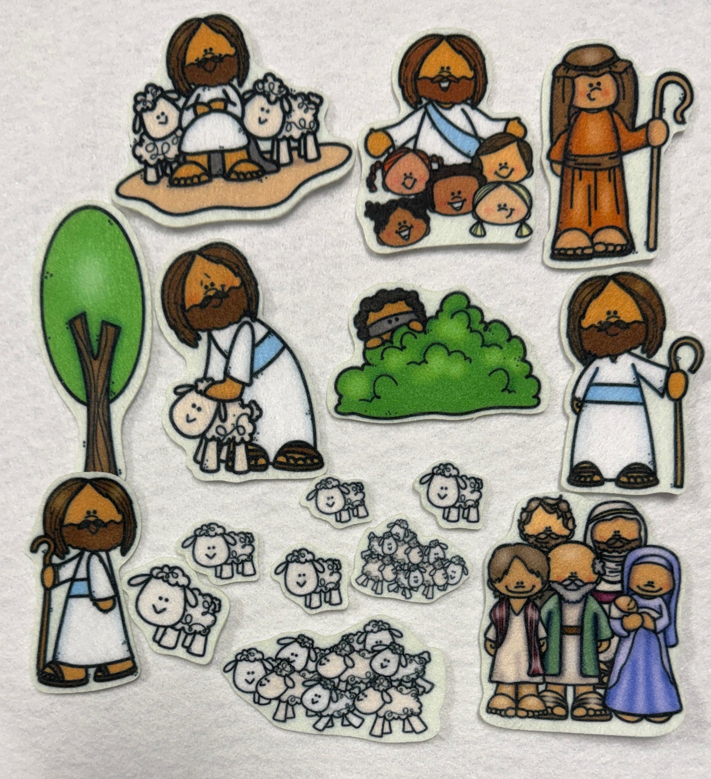 Jesus The Good Shepherd & Parable of The Lost Sheep Bible Felt Board Story