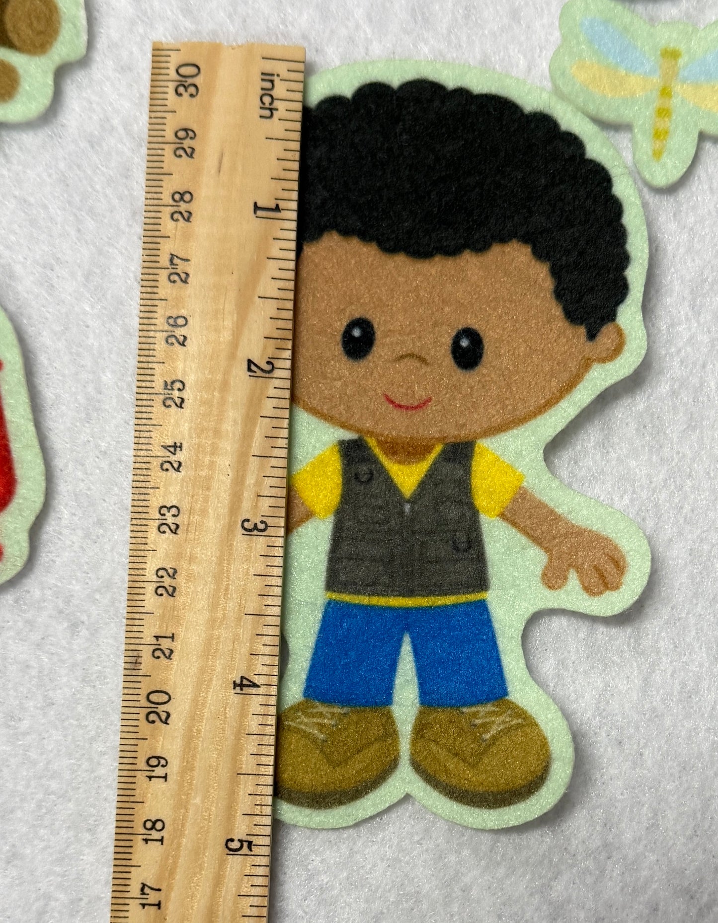 Boys Camping Adventure Felt Figures