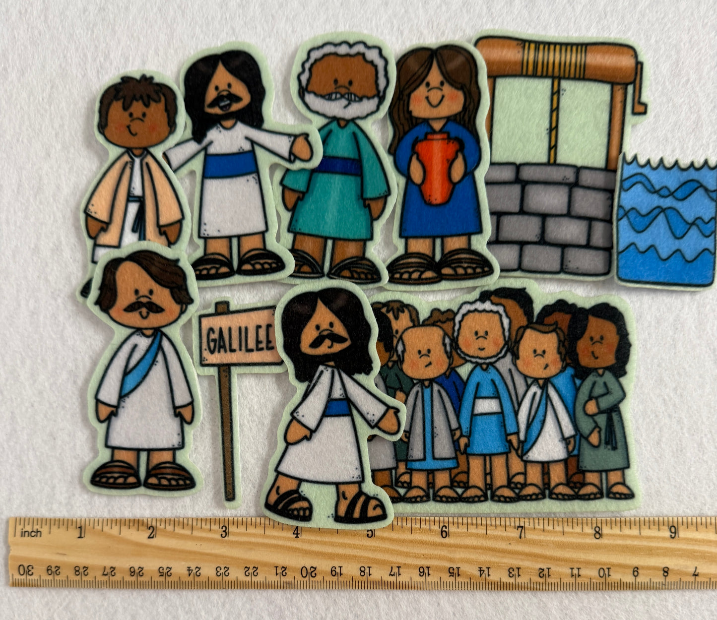 Jesus Talks to Samaritan Woman at The Well Bible 2 sized