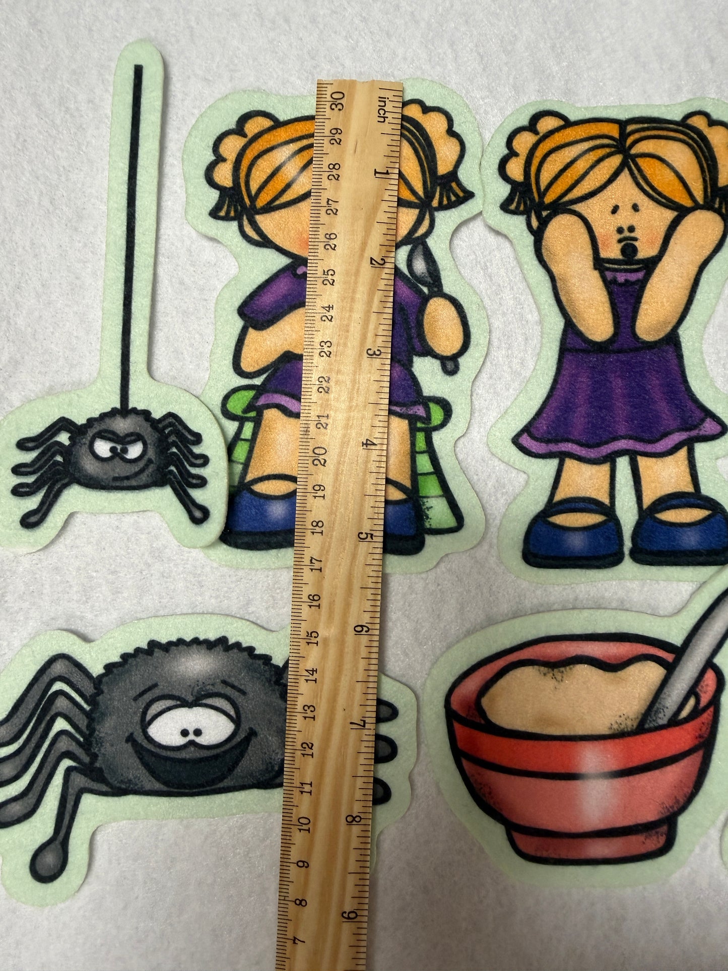Little Miss Muffet Felt Figures