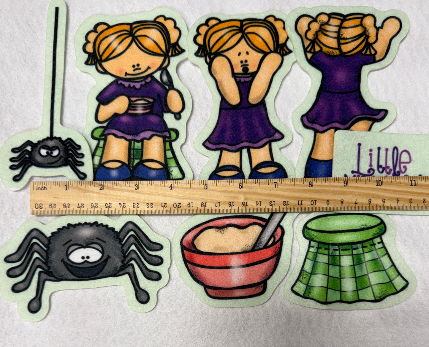 Little Miss Muffet Felt Figures