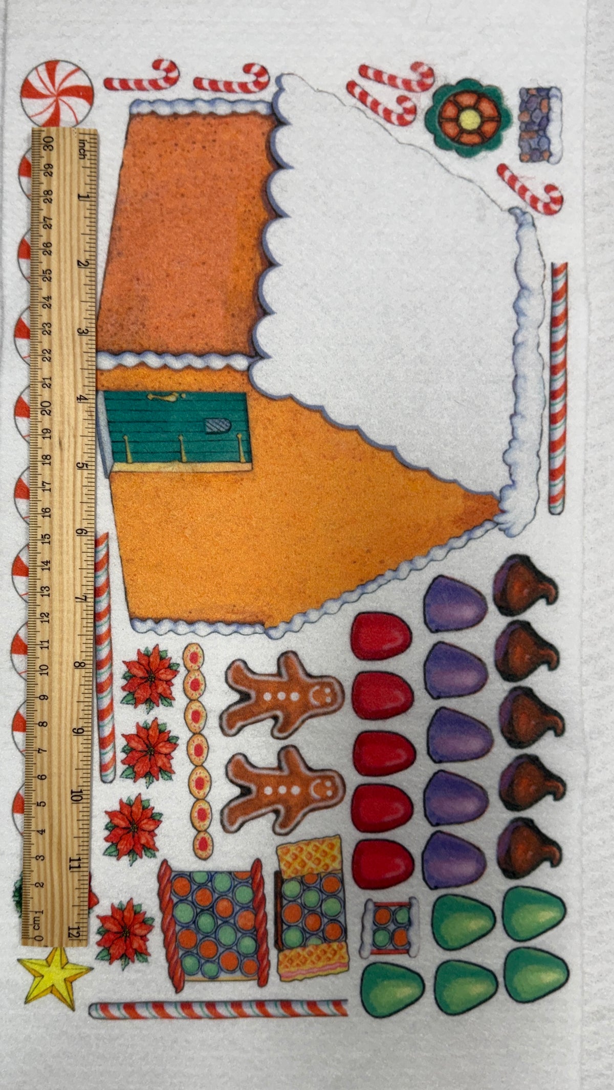 Gingerbread Felt House Felt Story- clearance sale