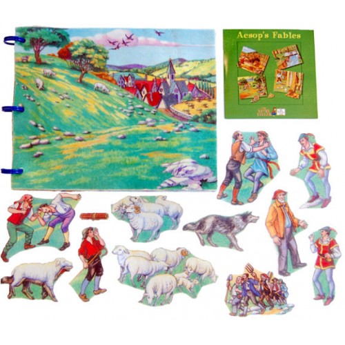 Aesops Fables Felt Book with CD