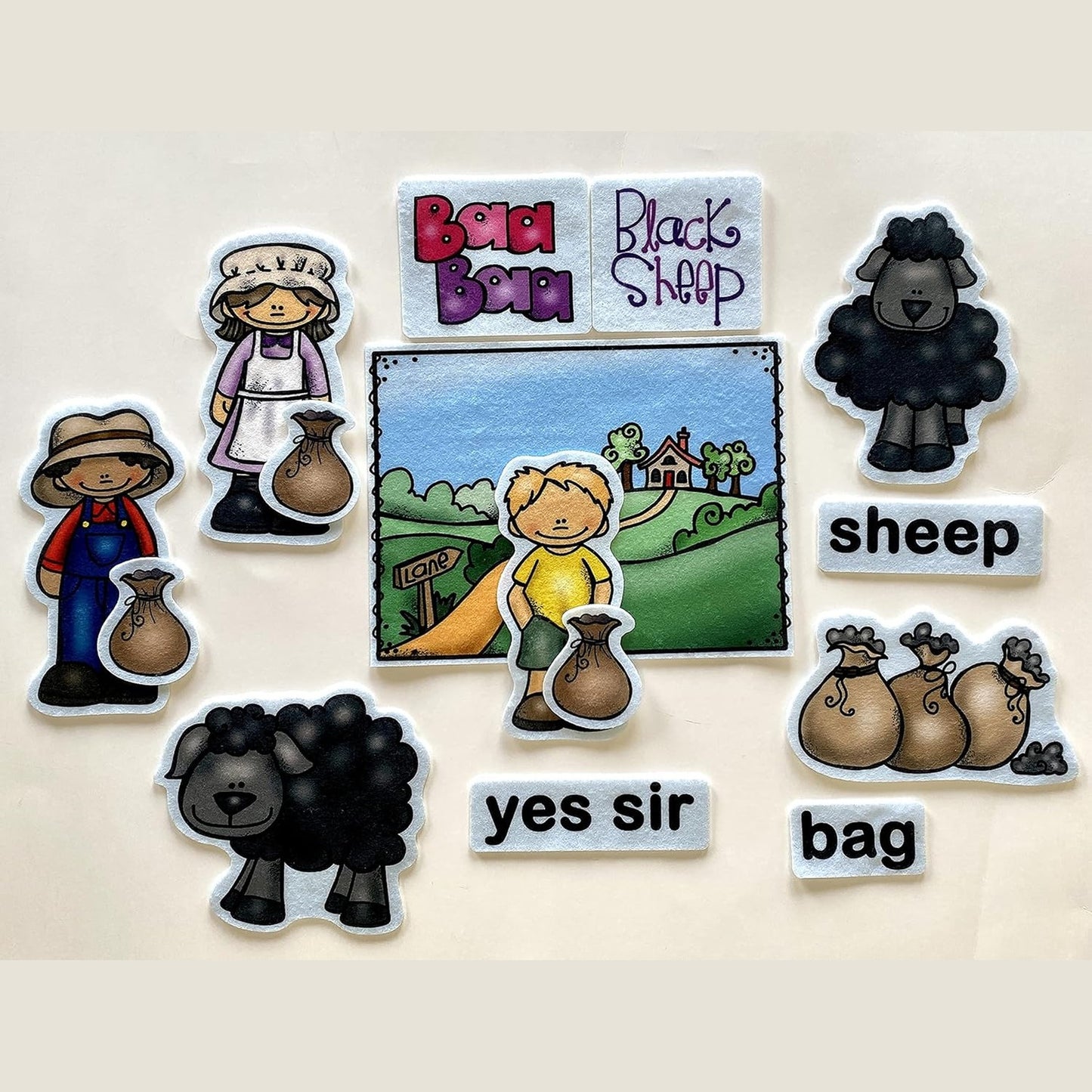 Baa Baa Black Sheep Felt Story
