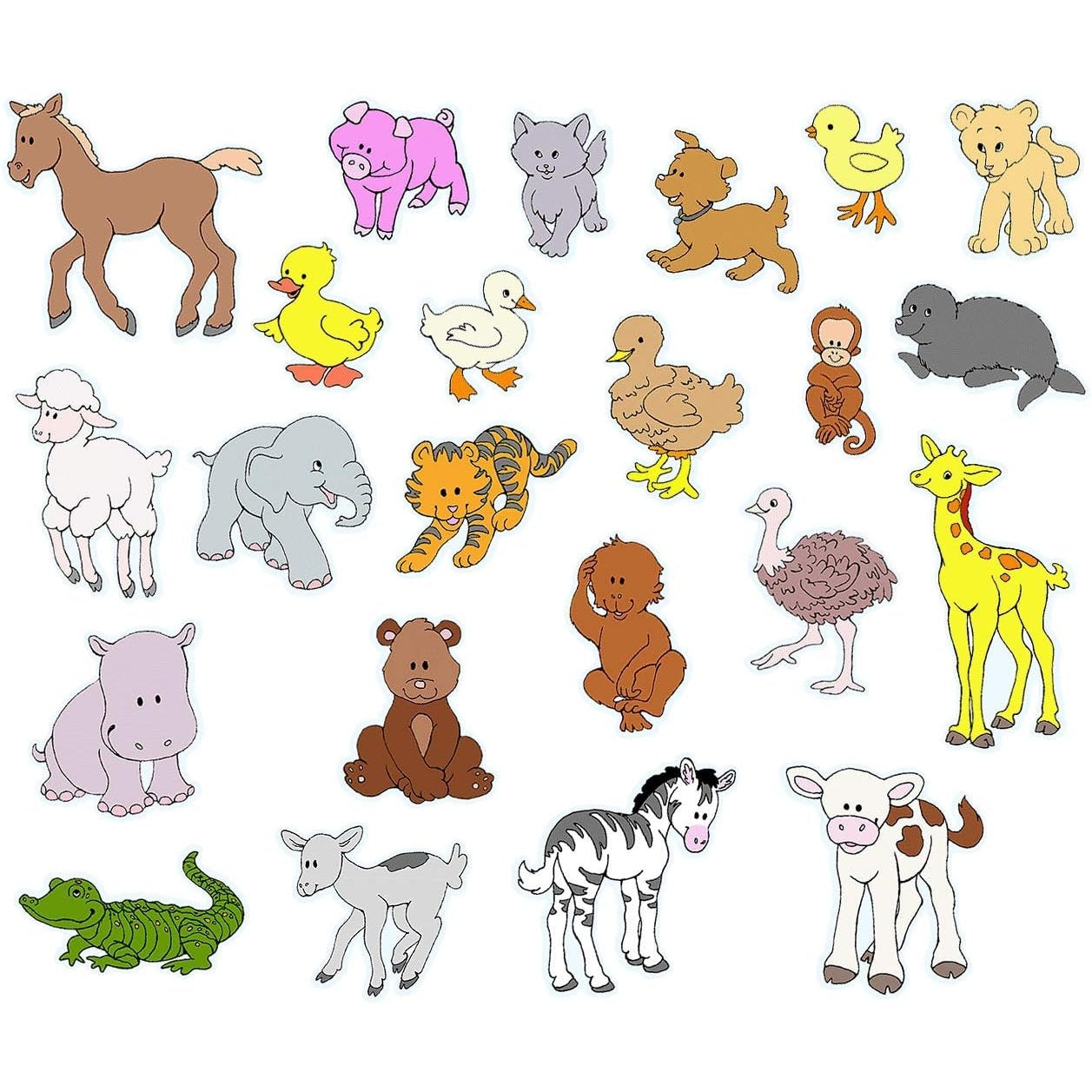 Baby Animals 23 felt figures Adventure Kit