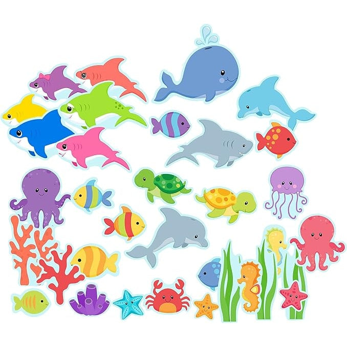 Baby Shark Family & Ocean Sea Life Creatures