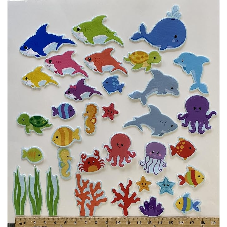 Baby Shark Family & Ocean Sea Life Creatures