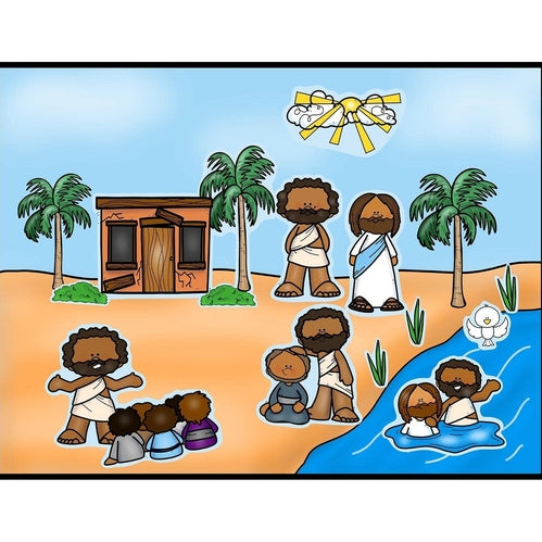 Jesus is Baptized plus background