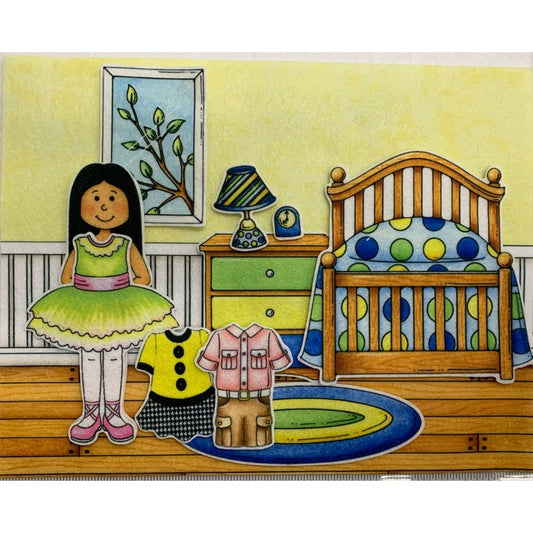 My Friends Bedroom Dress up Doll