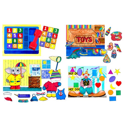 Can Do 1 Activity Felt Book- Toys & Shapes