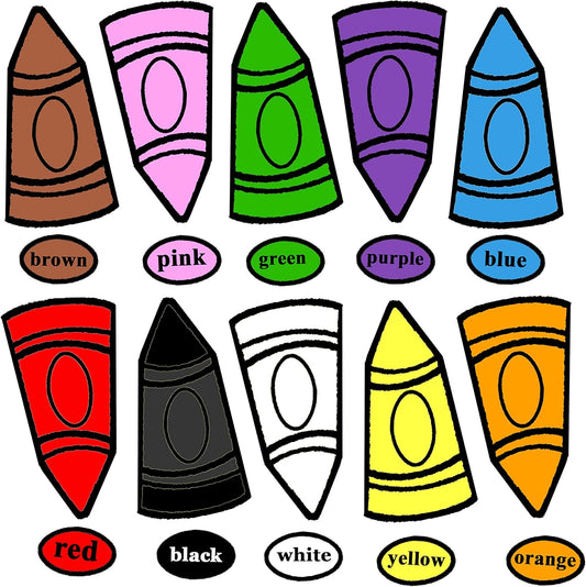I Know My Colors Crayons