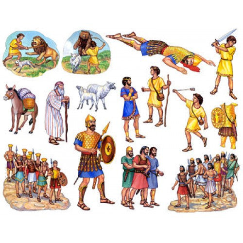 David and Goliath Felt Figures