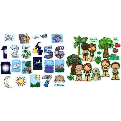 Days of Creation & Garden of Eden Felt Sets Bible Stories