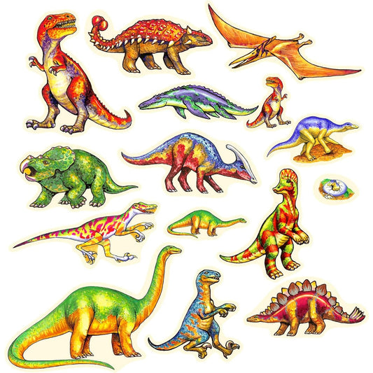 Dinosaurs Felt Figures Set 15 pieces