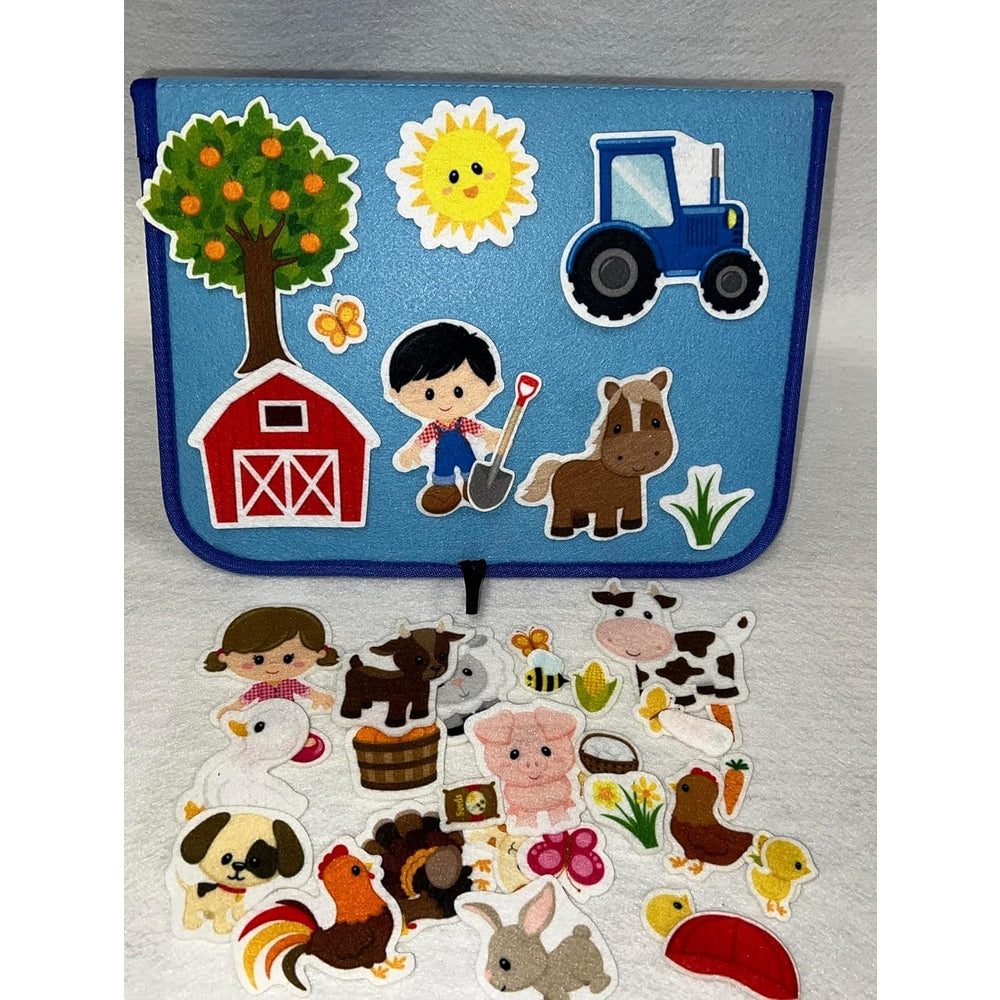 Farm Animals Felt Figures for Flannel Board Set small 36 pc