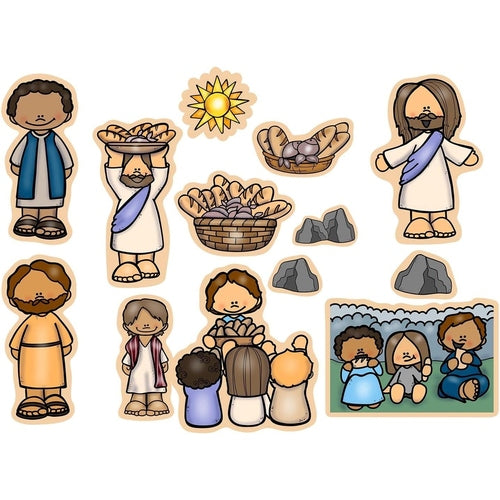 Jesus Feeds The 5000 Bible Felt Board Story