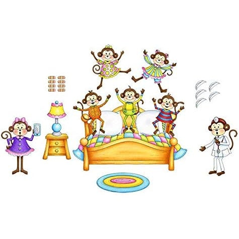 Five Little Monkeys Jumping On The Bed Felt Story