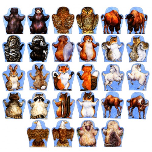 Forest Animal Hand Puppets Mitts