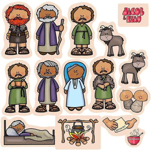 Jacob & Esau Bible Flannel Board Story