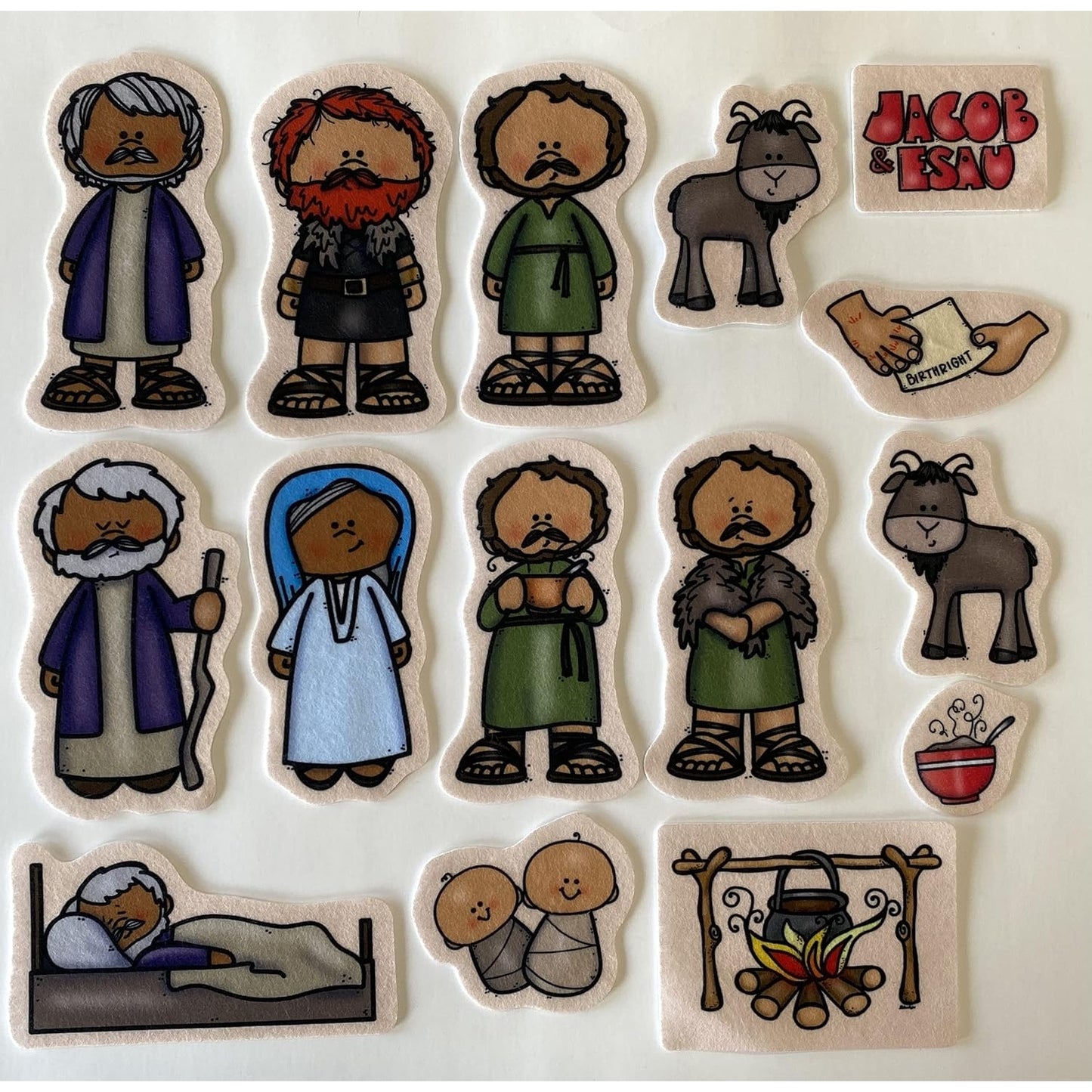 Jacob & Esau Bible Flannel Board Story