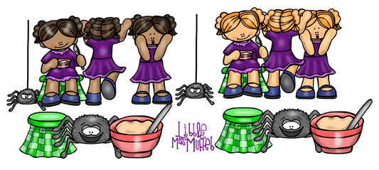 Little Miss Muffet Felt Figures