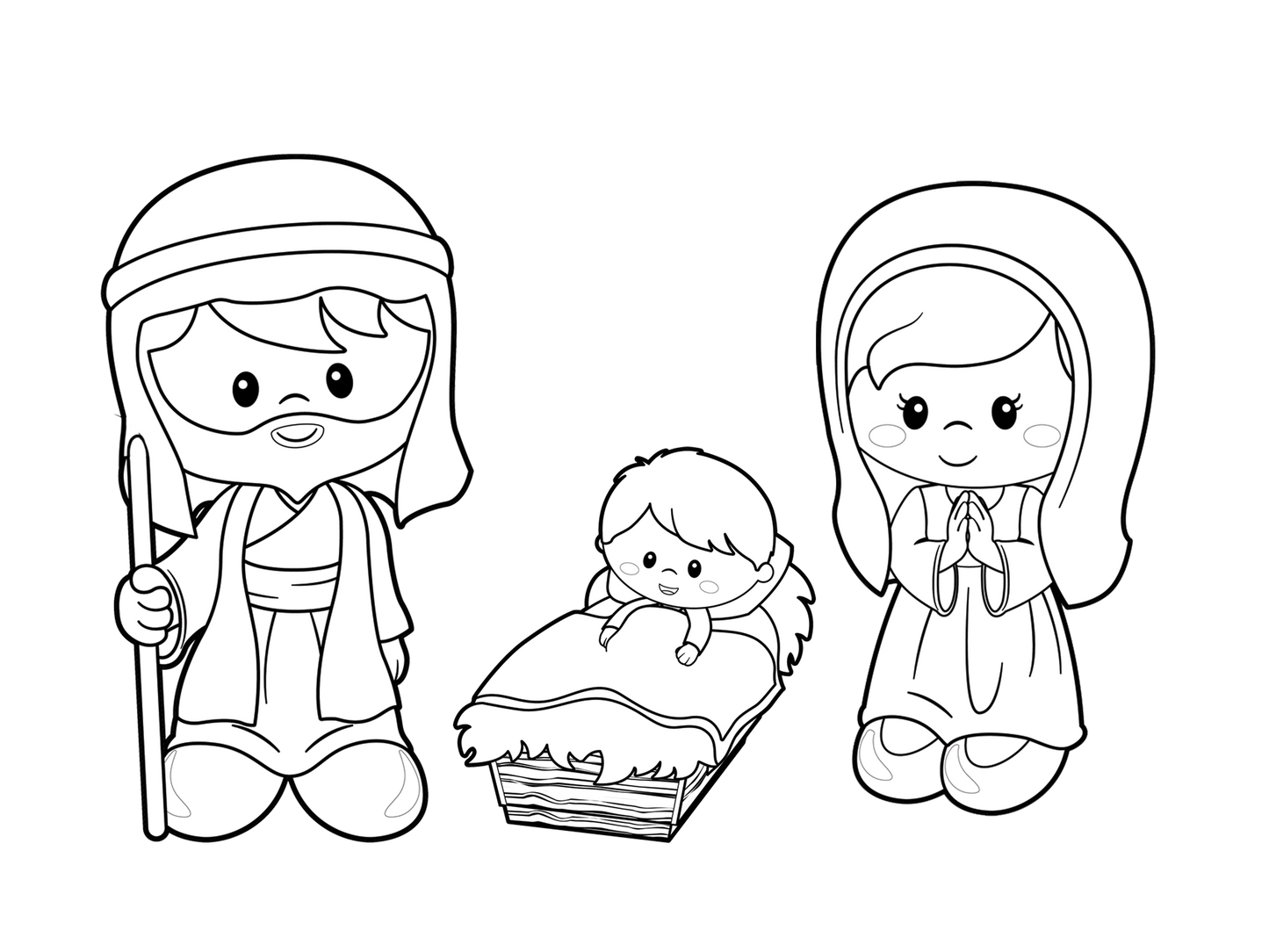 Nativity Coloring page
