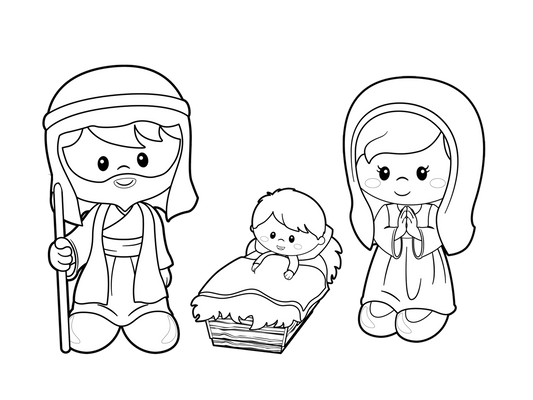 Nativity Coloring page