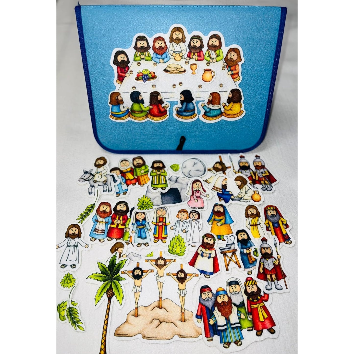 Mini Easter Deluxe Felt Set  with flannel board Bible Flannel Board Stories