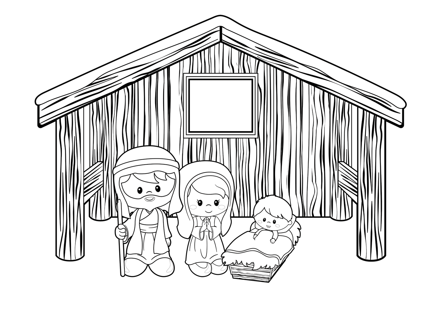 Nativity Coloring page