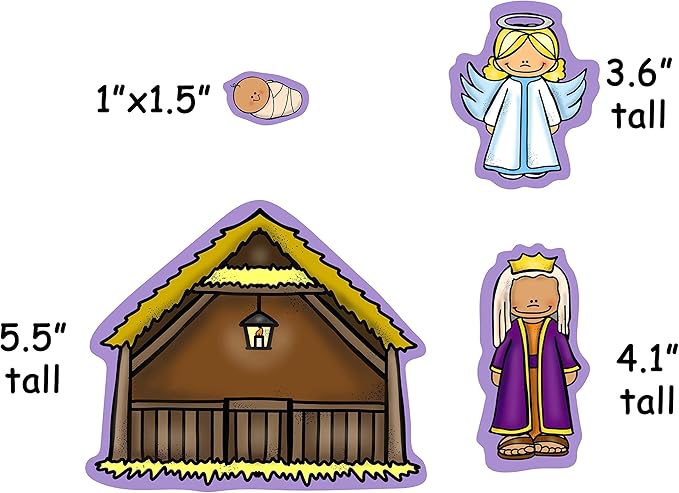 Nativity Birth of Baby Jesus Felt Figures
