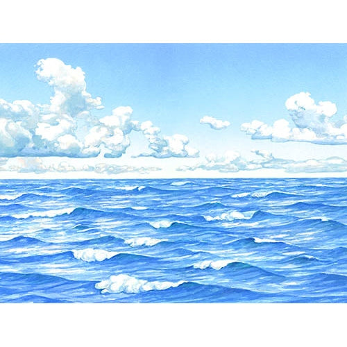 Ocean Water & Sky Flannel Board Cover