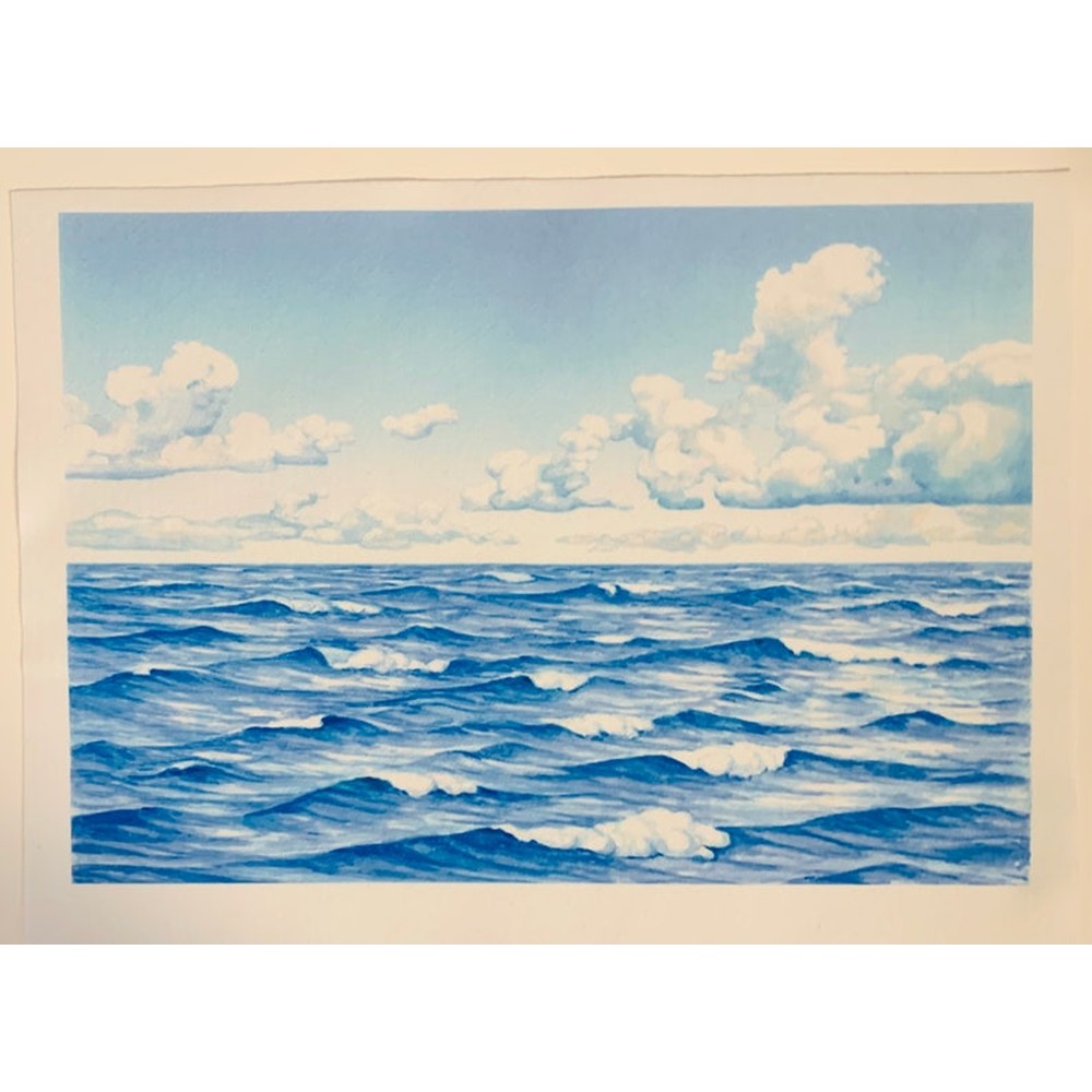 Ocean Water & Sky Flannel Board Cover & Overlays