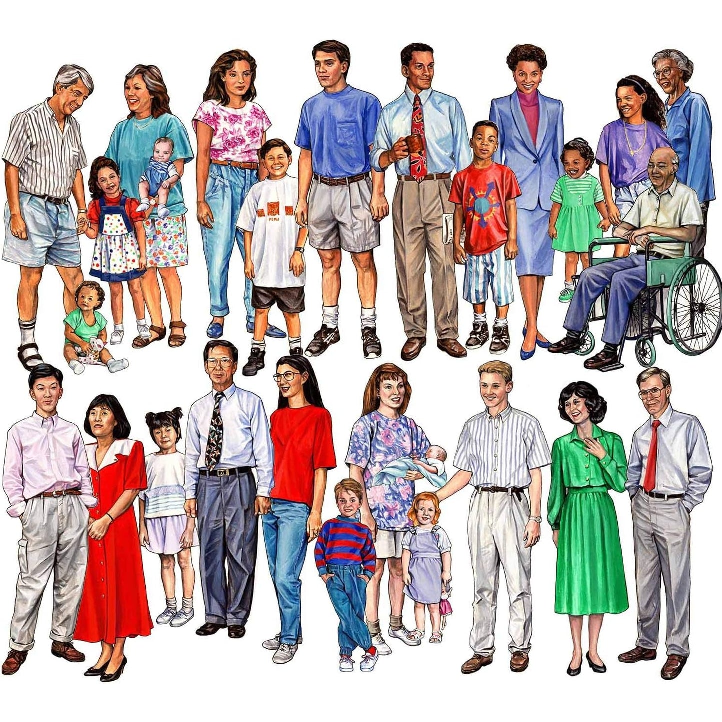 People- Set of 4 Families