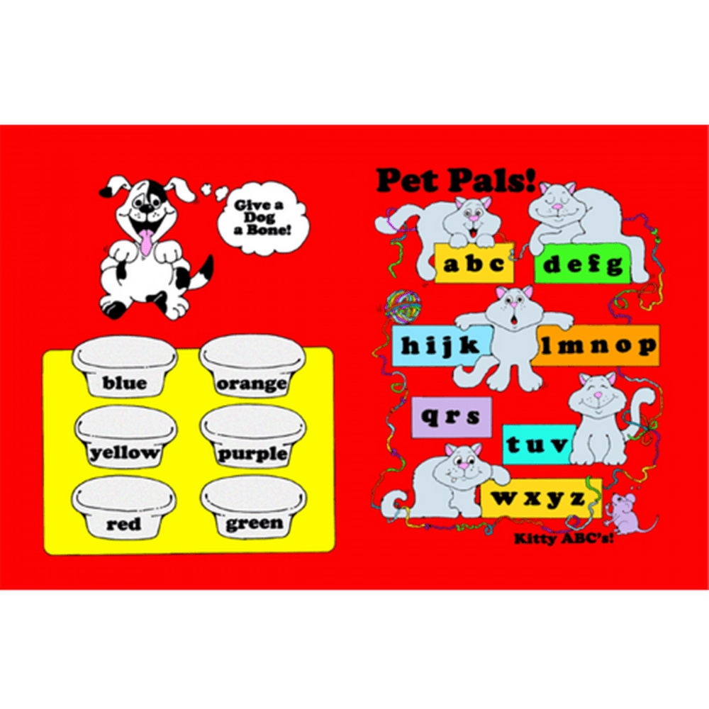 Pet Pals Soft Book or Playmat alphabet and numbers