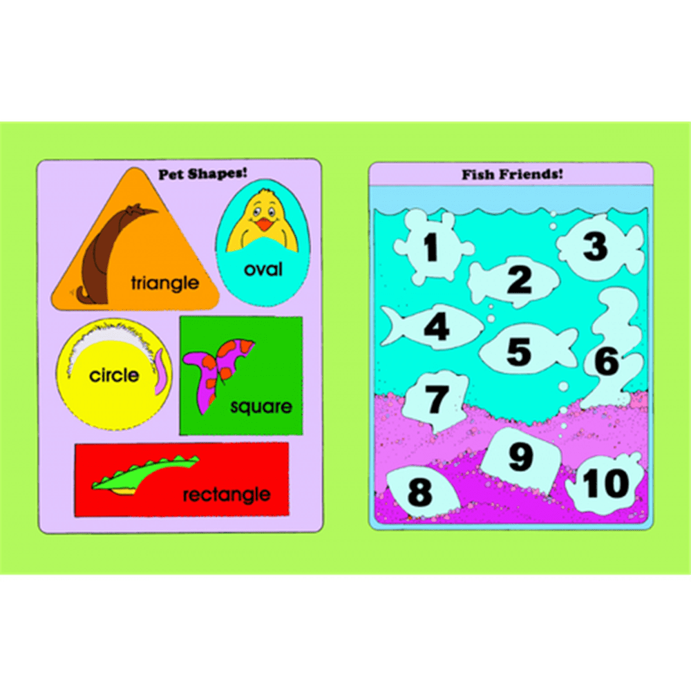 Pet Pals Soft Book or Playmat alphabet and numbers